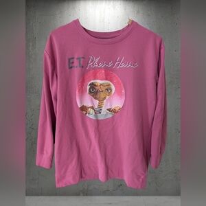 E.T. Graphic Crewneck Sweatshirt - Pink